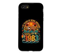 Carcasa para iPhone SE (2020) / 7/8 43rd Birthday Retro Sloth Tropical Vintage 1983 43 Years Old