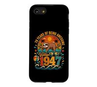 Carcasa para iPhone SE (2020) / 7/8 79th Birthday Retro Sloth Tropical Vintage 1947 79 Years Old