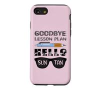 Carcasa para iPhone SE (2020) / 7/8 Adiós Plan de lecciones Hola Sun Tan Último Día De Escuela Maestro
