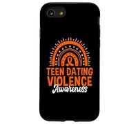 Carcasa para iPhone SE (2020) / 7/8 Adolescente Dating Violencia Concientización Cinta Naranja Boho Rainbow