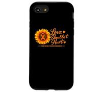 Carcasa para iPhone SE (2020) / 7/8 Adolescente Dating Violencia Concientización Use Cinta Naranja Girasol