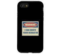 Carcasa para iPhone SE (2020) / 7/8 Advertencia Puedo Citar a su Reportero de la Corte de Estenografía Literal