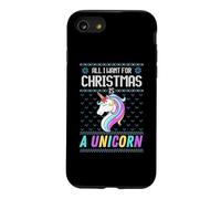 Carcasa para iPhone SE (2020) / 7/8 All I Want For Christmas Is A Unicorn Ugly Sweater Christmas Fun