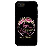 Carcasa para iPhone SE (2020) / 7/8 Ama a tu prójimo sin excepciones: Paz, Regalo Cristiano