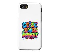 Carcasa para iPhone SE (2020) / 7/8 Aprovecha tu Momento Retro Estética Vibrante