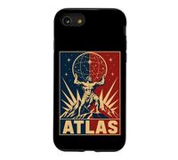 Carcasa para iPhone SE (2020) / 7/8 Atlas Cósmico Titán Griego Sosteniendo Estrellas Cielo