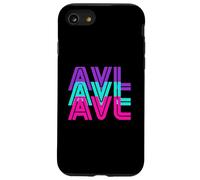 Carcasa para iPhone SE (2020) / 7/8 AVL Retro Weird Asheville NC Souvenirs Blue Ridge Idea de Regalo