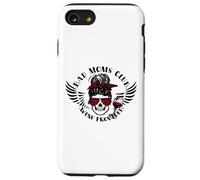 Carcasa para iPhone SE (2020) / 7/8 Bad Moms Club Wine Proporcionado moño desordenado cráneo Divertido mamá