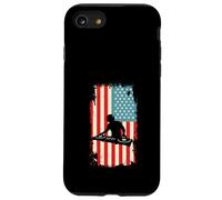 Carcasa para iPhone SE (2020) / 7/8 Bandera Americana DJ Disc Jockey Tocadiscos música Audio