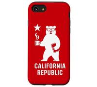 Carcasa para iPhone SE (2020) / 7/8 Bandera de la República de California Tech Emprendedor Innovador Oso