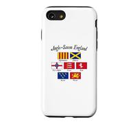 Carcasa para iPhone SE (2020) / 7/8 Bandera de los reinos anglosajones de Inglaterra con Letras Negras