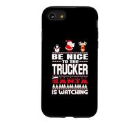 Carcasa para iPhone SE (2020) / 7/8 Be Nice To The Trucker Santa Is Watching Funny Christmas
