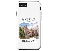 Carcasa para iPhone SE (2020) / 7/8 Bélgica Patrimonio Iconic Brujas Canal Arquitectura Medieval