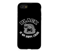 Carcasa para iPhone SE (2020) / 7/8 Black is my Happy Color Negro es mi Color Favorito.