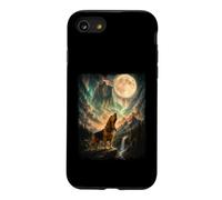 Carcasa para iPhone SE (2020) / 7/8 Bloodhound Aullando en la Luna - Papá Perro Amante de los sabuesos