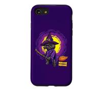 Carcasa para iPhone SE (2020) / 7/8 Bruja Gato Negro En Una Escoba Divertido Halloween