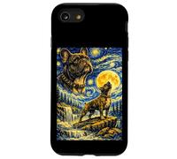 Carcasa para iPhone SE (2020) / 7/8 Bulldog Francés Noche Estrellada Van Gogh Lindo Perro Aullando
