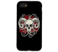 Carcasa para iPhone SE (2020) / 7/8 Calavera y Rosas diseño gótico de Terror