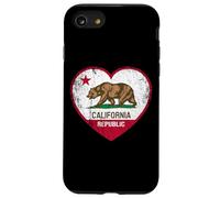 Carcasa para iPhone SE (2020) / 7/8 California Republic Flag - CA - Distressed Design - Classic