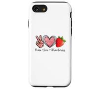 Carcasa para iPhone SE (2020) / 7/8 Camisas Peace Love Strawberry Farmer Strawberries Lover Fruit