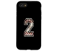 Carcasa para iPhone SE (2020) / 7/8 Camiseta de béisbol número 2 Vintage desgastada