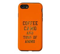 Carcasa para iPhone SE (2020) / 7/8 Camuflaje de café y toneladas de munición.