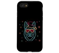 Carcasa para iPhone SE (2020) / 7/8 Cara de Pastor alemán gráfico de Personajes de Invierno Rosa Obturador