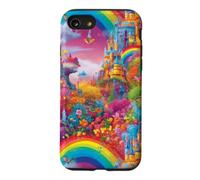 Carcasa para iPhone SE (2020) / 7/8 Castillo Rainbow Fairytale Magical Princess Design