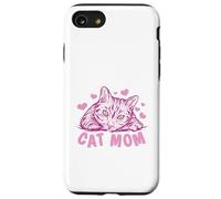 Carcasa para iPhone SE (2020) / 7/8 Cat Mom Feline Lover Pink Kitty Hearts Design