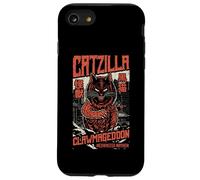 Carcasa para iPhone SE (2020) / 7/8 Catzilla Vintage Japonés Cat Lover Monster Movie Poster