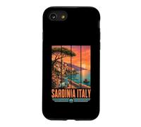Carcasa para iPhone SE (2020) / 7/8 Cerdeña Recuerdo Turístico Vacaciones de Verano Italianas Mediados de Siglo