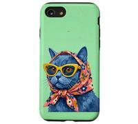 Carcasa para iPhone SE (2020) / 7/8 Chartreux Fashion Cats - Portada de Revista, diseño de Gatos