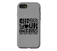 Carcasa para iPhone SE (2020) / 7/8 Chase Your Dreams, White/Black