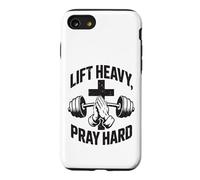 Carcasa para iPhone SE (2020) / 7/8 Christian Workout Lift Heavy Pray Hard Gimnasio para Hombres
