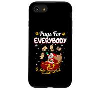 Carcasa para iPhone SE (2020) / 7/8 Christmas Pugs For Everybody Santa's Sleigh Pug Dog Lover