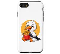 Carcasa para iPhone SE (2020) / 7/8 Cigüeña Comiendo Papas Fritas Divertido Amante de la Comida Animal Kawaii