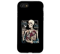 Carcasa para iPhone SE (2020) / 7/8 Cita bíblica Cristiana Vintage gótica Esqueleto Romanos 6-13