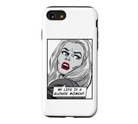 Carcasa para iPhone SE (2020) / 7/8 Cita Divertida de My Life Is A Blonde Moment Vintage Pop Art Girl