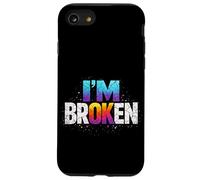 Carcasa para iPhone SE (2020) / 7/8 Cita Divertida Estoy Roto Mensaje Humorístico Resiliente