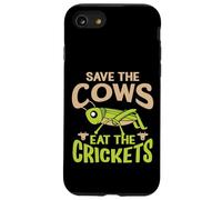 Carcasa para iPhone SE (2020) / 7/8 Cita Divertida Vegana - Eat The Crickets - Save The Cows