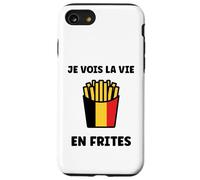 Carcasa para iPhone SE (2020) / 7/8 Citation Drapeau belge Coeur Amour Belgique Frites