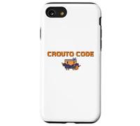 Carcasa para iPhone SE (2020) / 7/8 【Code DE CROUTO】 Herramienta de Ilustración de AI Agente de IA Ejecución Binario Hacker Dot Gake GPT