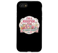 Carcasa para iPhone SE (2020) / 7/8 Colcha de Costura Divertida con Texto en inglés I'm A Keeper of Fabric Scraps