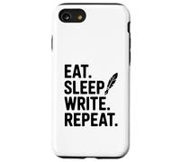 Carcasa para iPhone SE (2020) / 7/8 Come, Duerme, escribe, Repite una Cita Motivacional