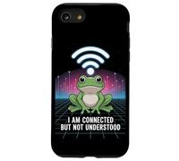 Carcasa para iPhone SE (2020) / 7/8 Connected But Not Understood - Absurd Frog WiFi Vaporwave