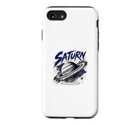 Carcasa para iPhone SE (2020) / 7/8 Coordenadas espaciales mundiales anilladas Saturn Planet
