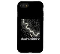 Carcasa para iPhone SE (2020) / 7/8 Coordenadas Topográficas de Pesca de Trucha Mont