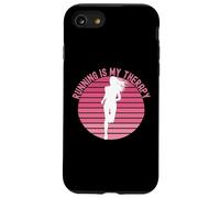 Carcasa para iPhone SE (2020) / 7/8 Correr es mi Terapia Girl Runner Jogger Cardio Retro Sunset