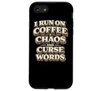 Carcasa para iPhone SE (2020) / 7/8 Corro con café Caos Palabras malditas Regalo Divertido para
