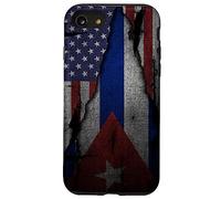 Carcasa para iPhone SE (2020) / 7/8 Cuba American Roots Cuban USA Flag Black